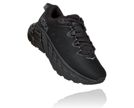 Hoka Gaviota 3 Road - Adidasi Alergare Stabili Dama Negrii / Negrii | RO-vIn4ZDI